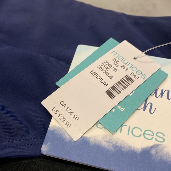 American Beach x Maurices Swim Bottom - Navy Blue - NWT - Picture 9 of 9